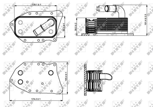 Oil Cooler, engine oil